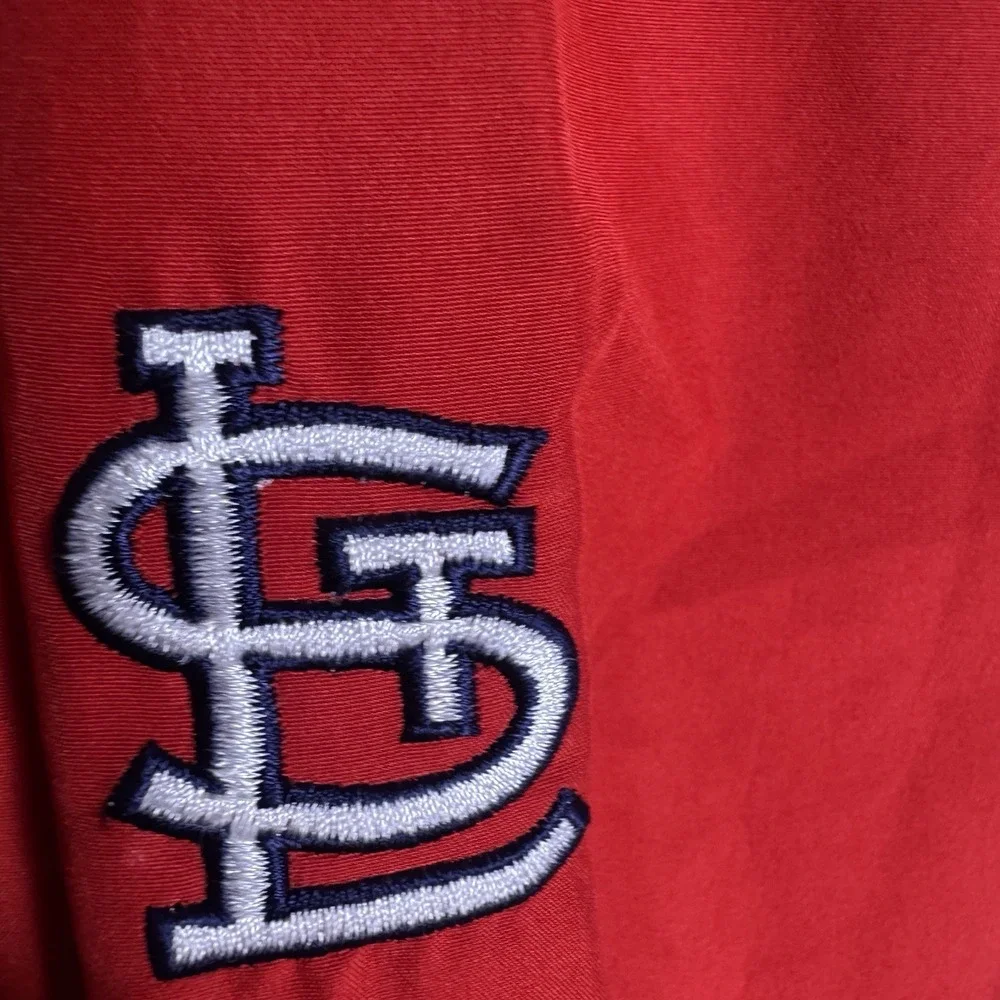 St. Louis Cardinals Jacket Mens S Vintage Nike Team Pullover Center Swoosh Y2K
